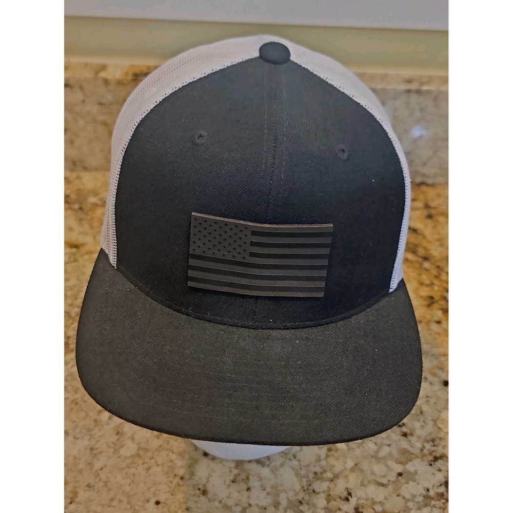 Branded Bills Hat Mens Black American Flag Mesh Snapback Cap Patriot Patriotic